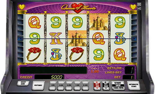 онлайн игровой автомат Queen of Hearts Queen of Hearts игровой поле